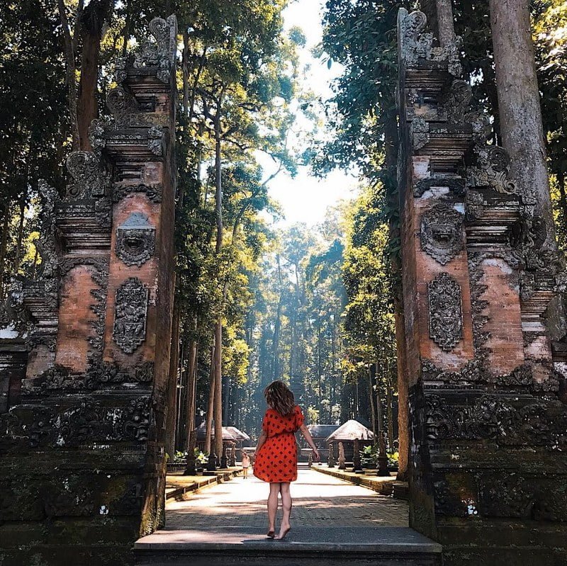 Ubud Monkey Forest Bali Car Driver Cheap Car Rental in bali (2)